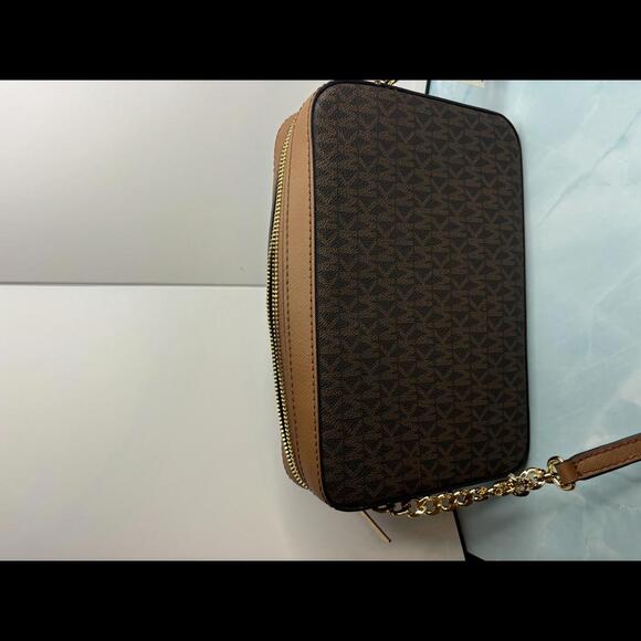 Michael Kors Signature Monogram Crossbody Bag - Picture 3 of 4